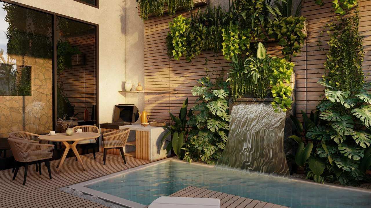 مشروع 4 تاونهاوس في منطقة كانغو، بالي