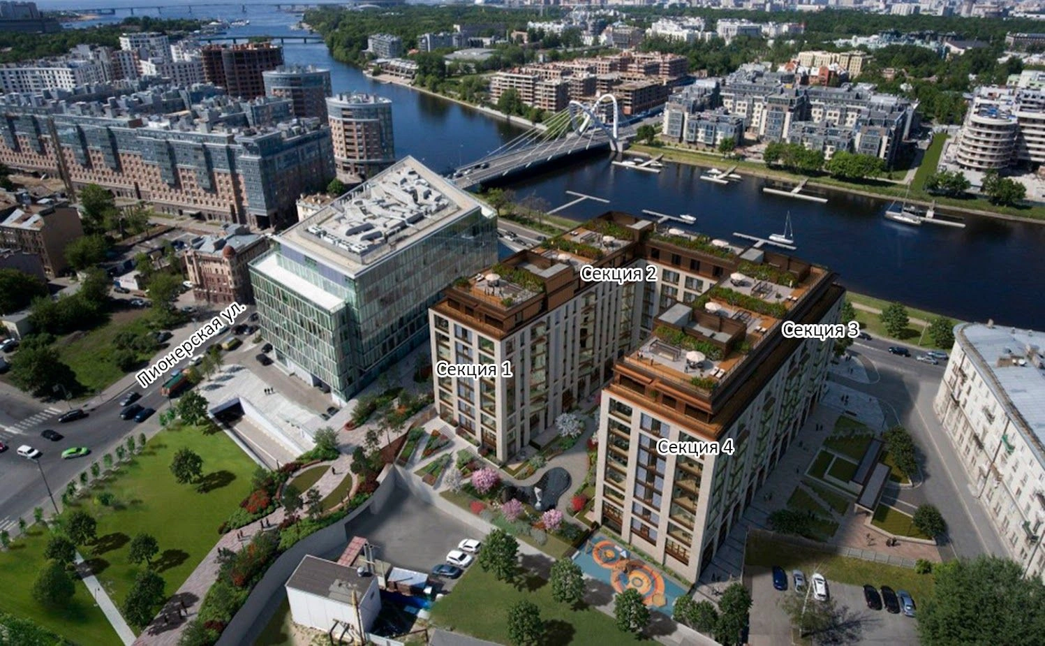 Residential complex of advanced European architecture