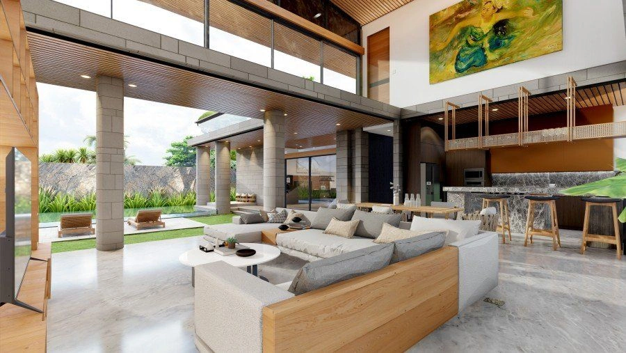 Large villa in South Depansar, in the Sanur area on a plot of 500 m2