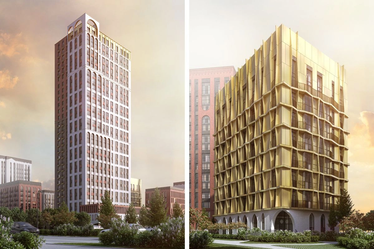 Residential complex in the central part of Novosibirsk