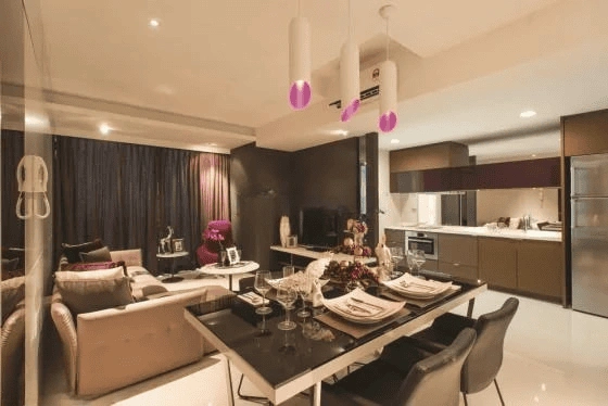 Stylish 2+1 apartment with terrace in the center of Kuala Lumpur