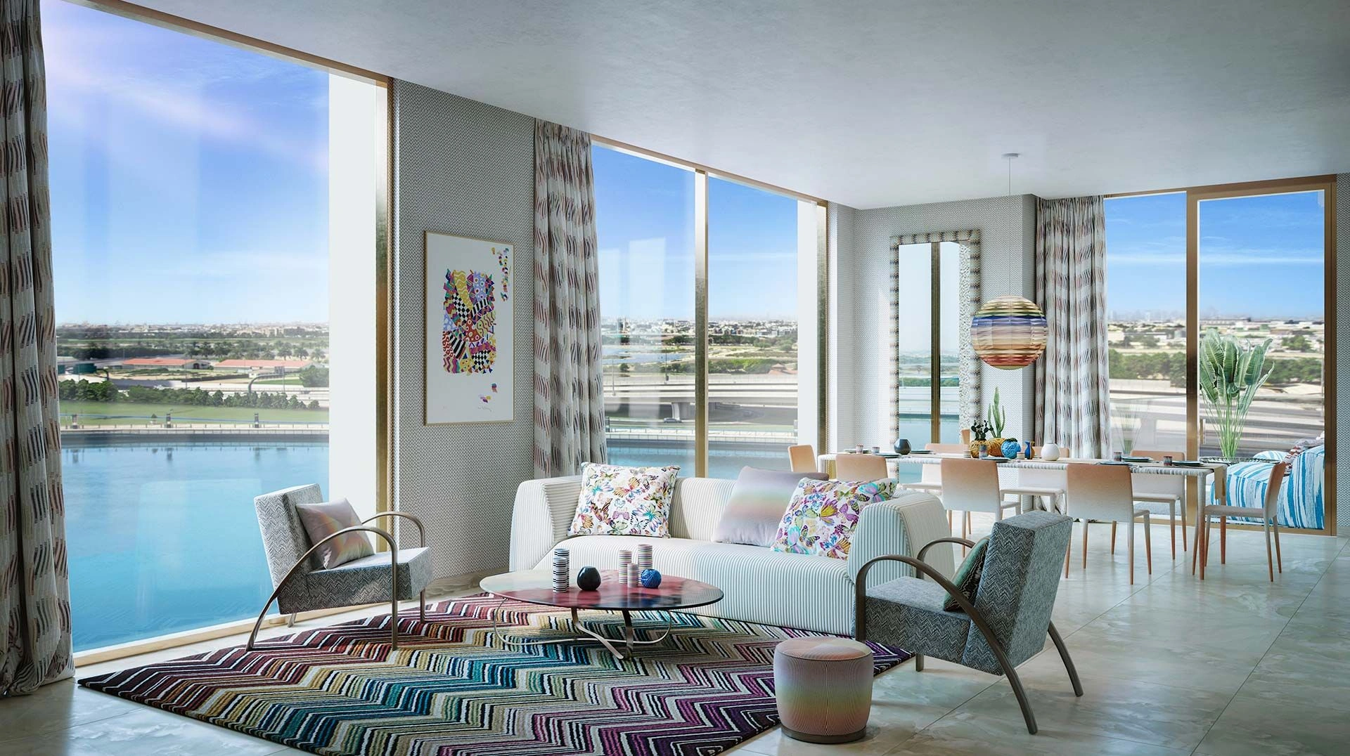 Elite residential complex in the Business Bay area on the Dubai Canal embankment