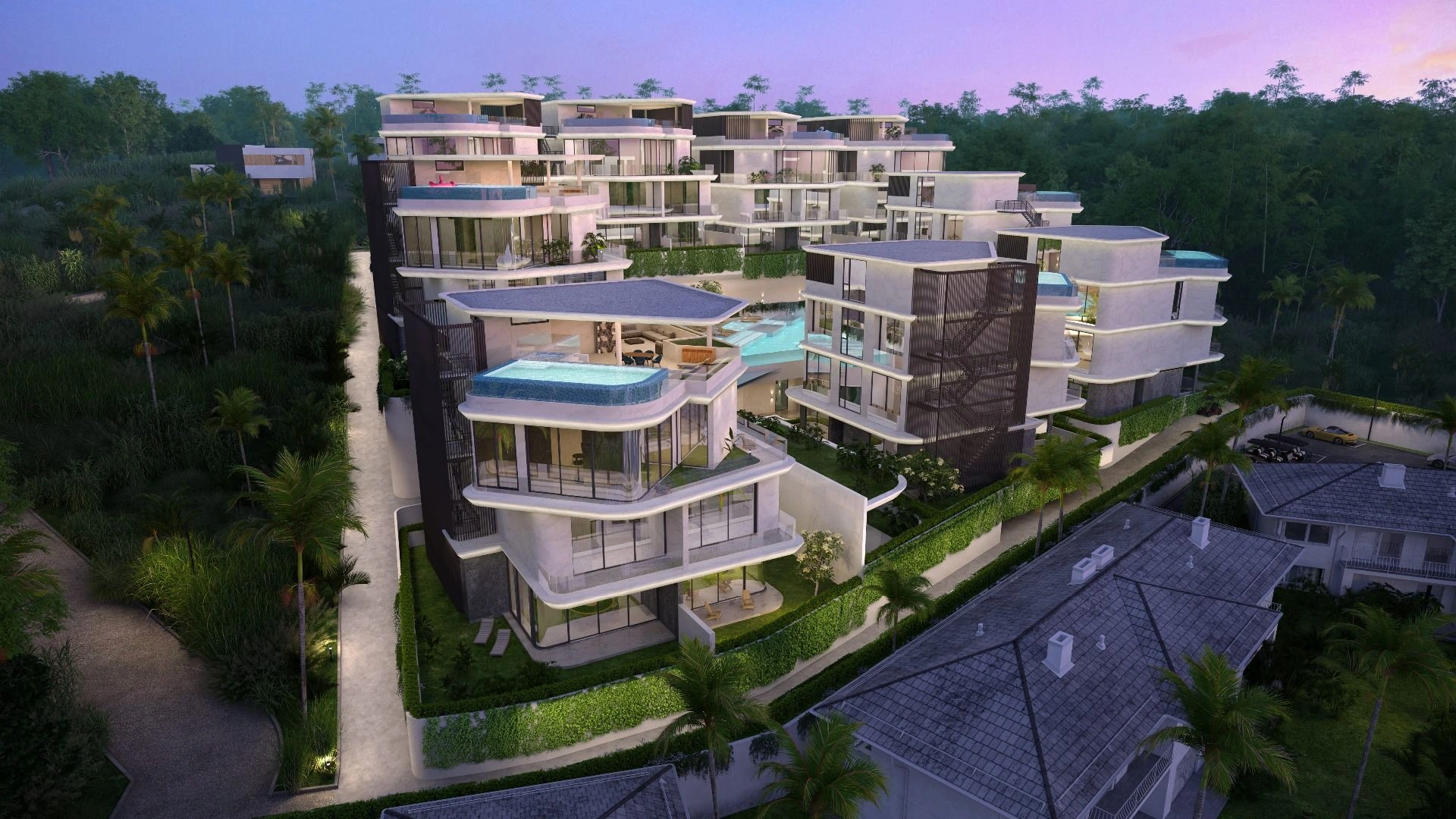 Residential complex in the Layan Beach