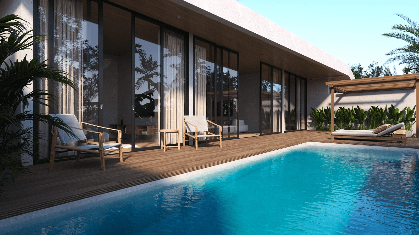 Complex of villas in Ubud - the cultural center of Bali