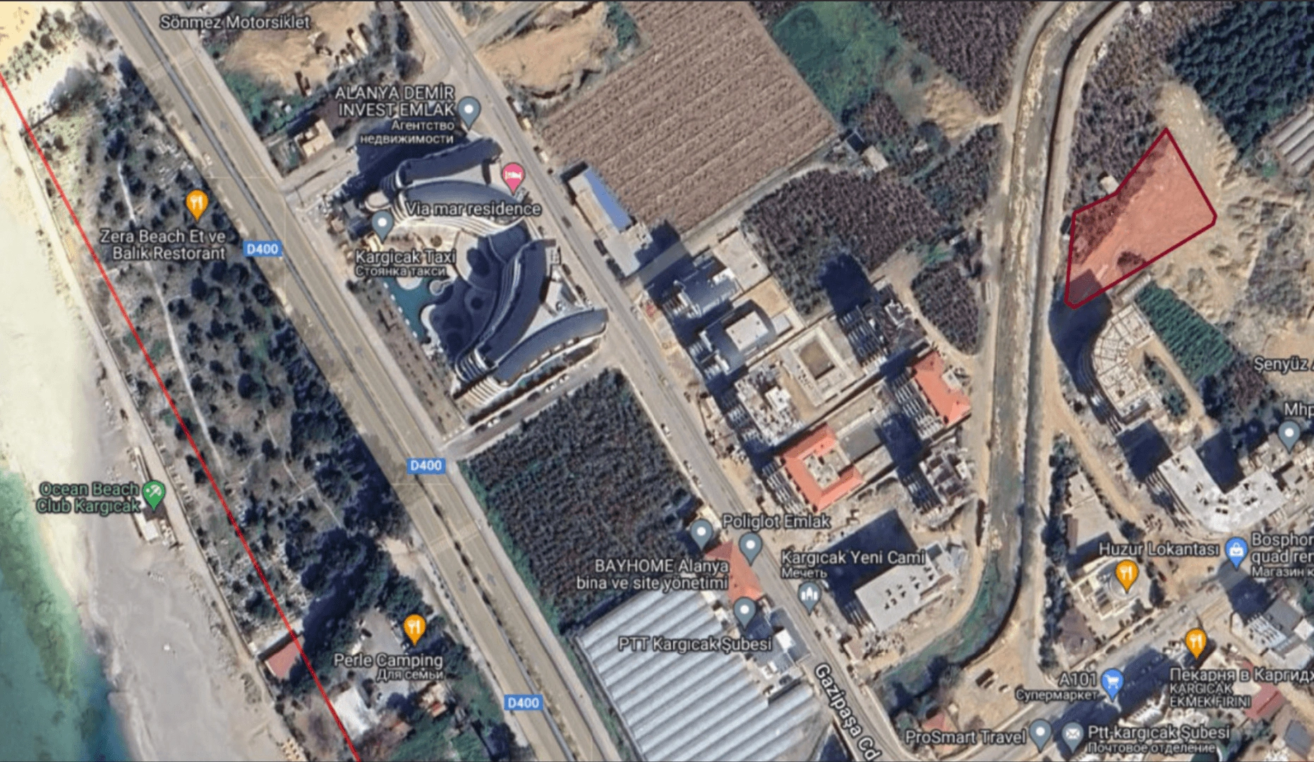 Plots for construction of apartments and villas in Kargicak
