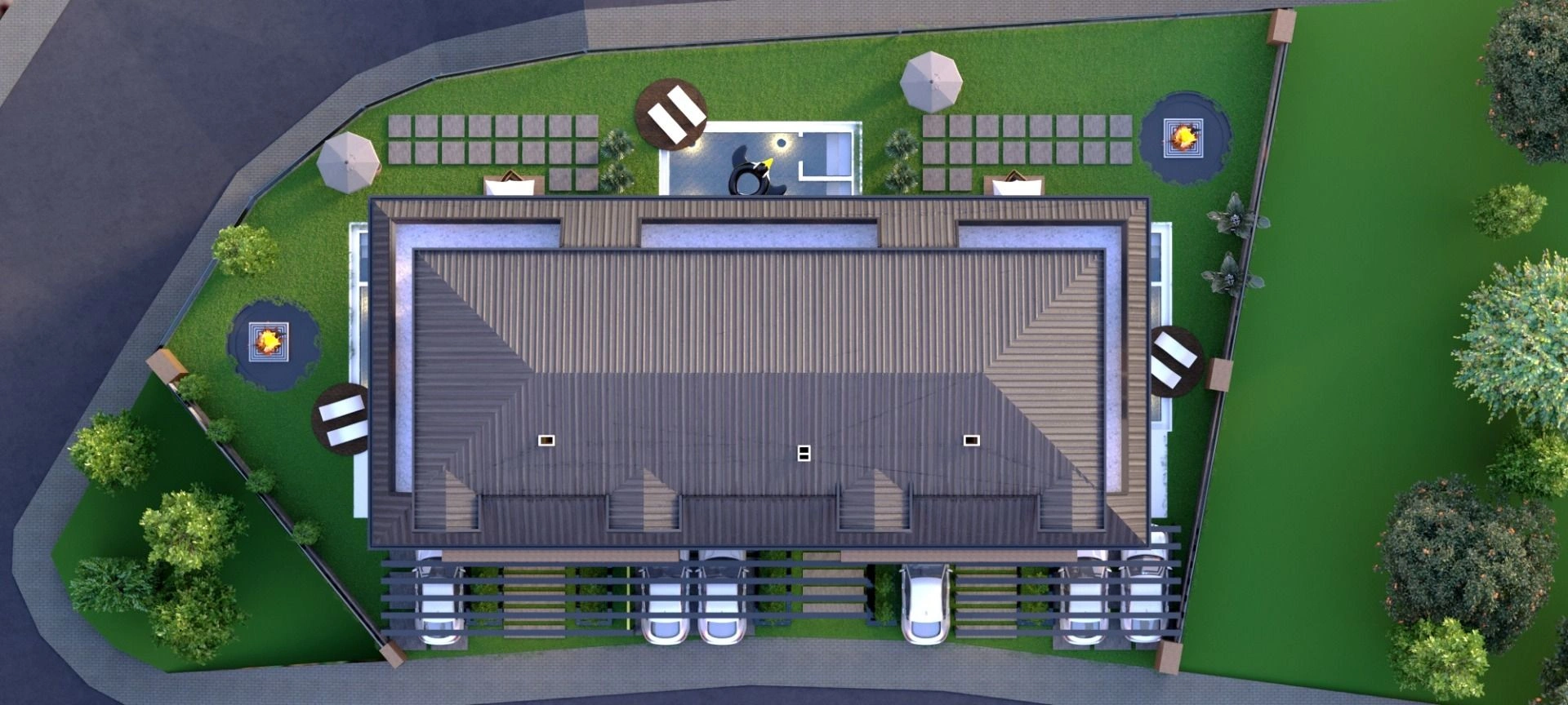 New complex of semi-detached luxury villas in Alanya