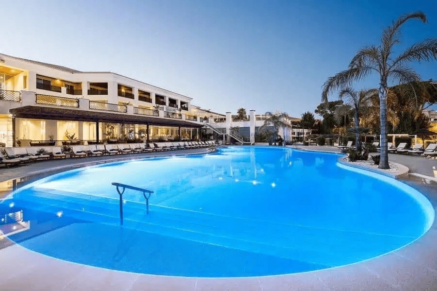 Hotel complex in luxury resort of Quinta do Lago, Portugal