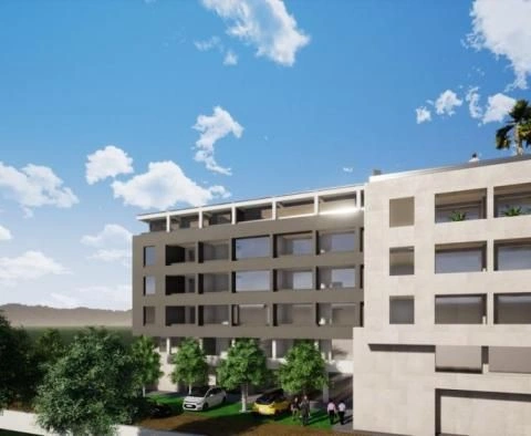 Penthouse under construction 600 meters from the beach in Makarska