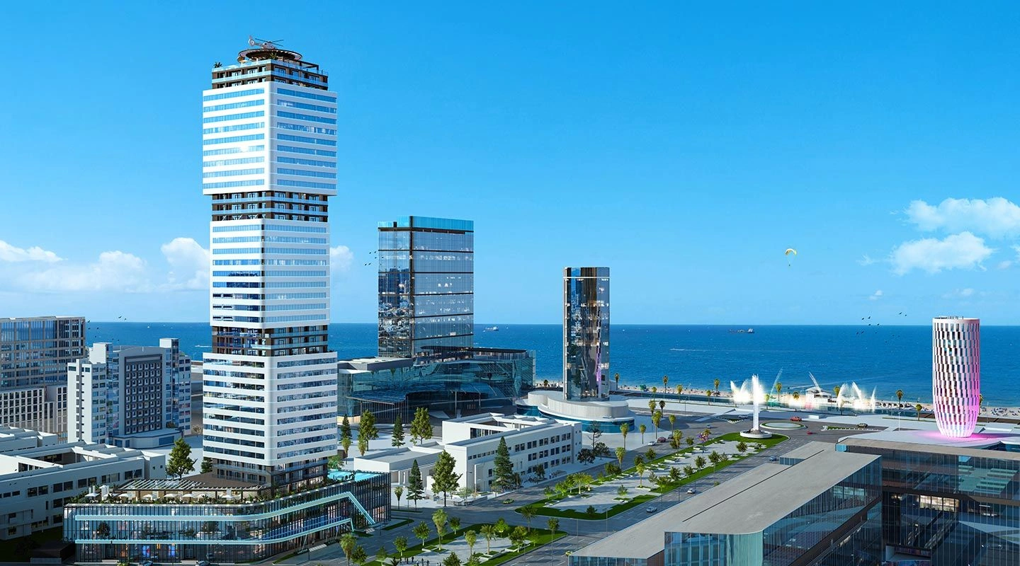 مجتمع مسکونی در مرکز گردشگری باتومی، گرجستان