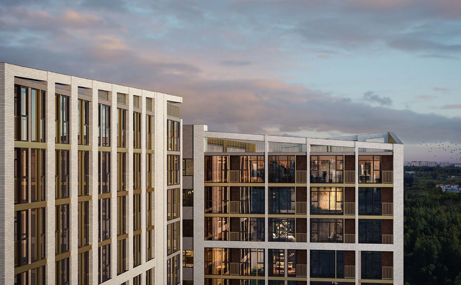 Residential complex includes three buildings