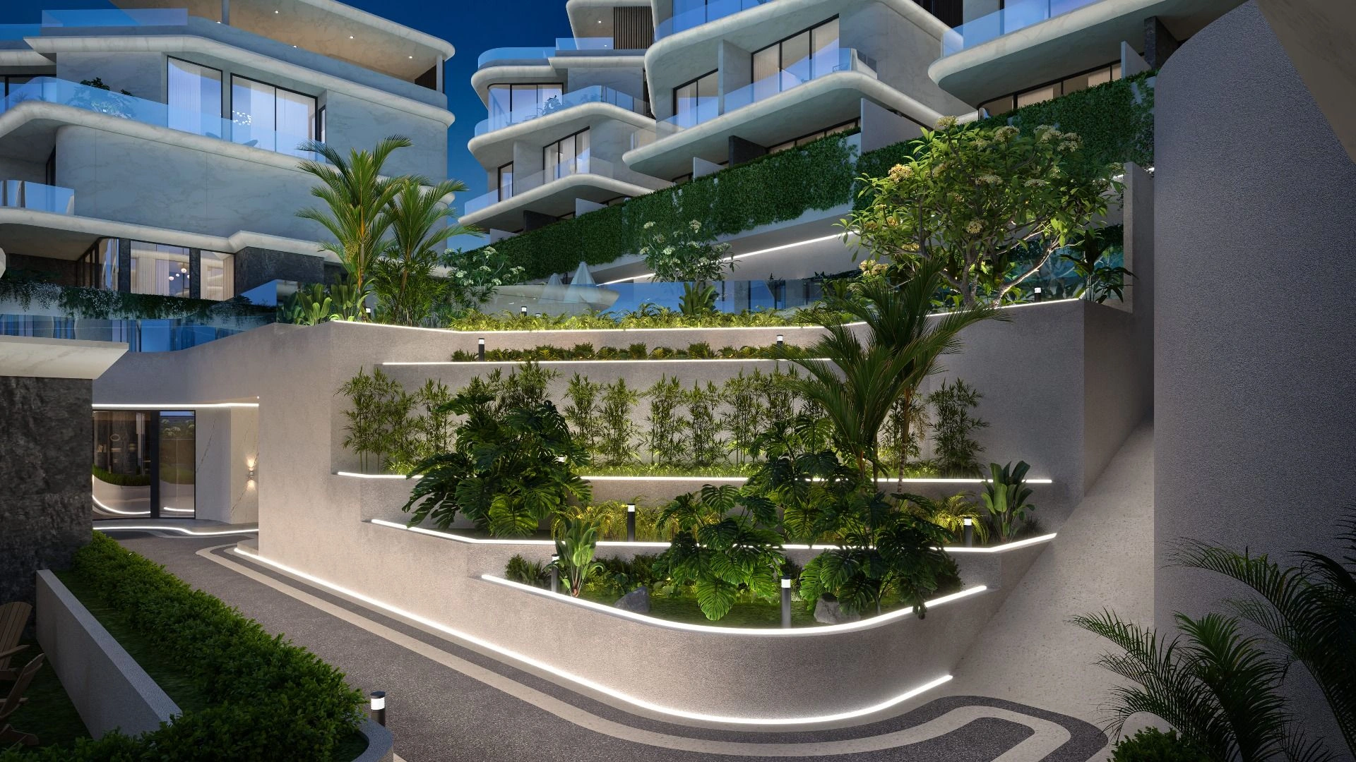 Residential complex in the Layan Beach