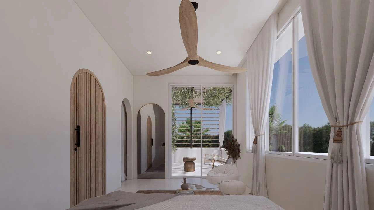 Complex of luxury villas on the island of Bali