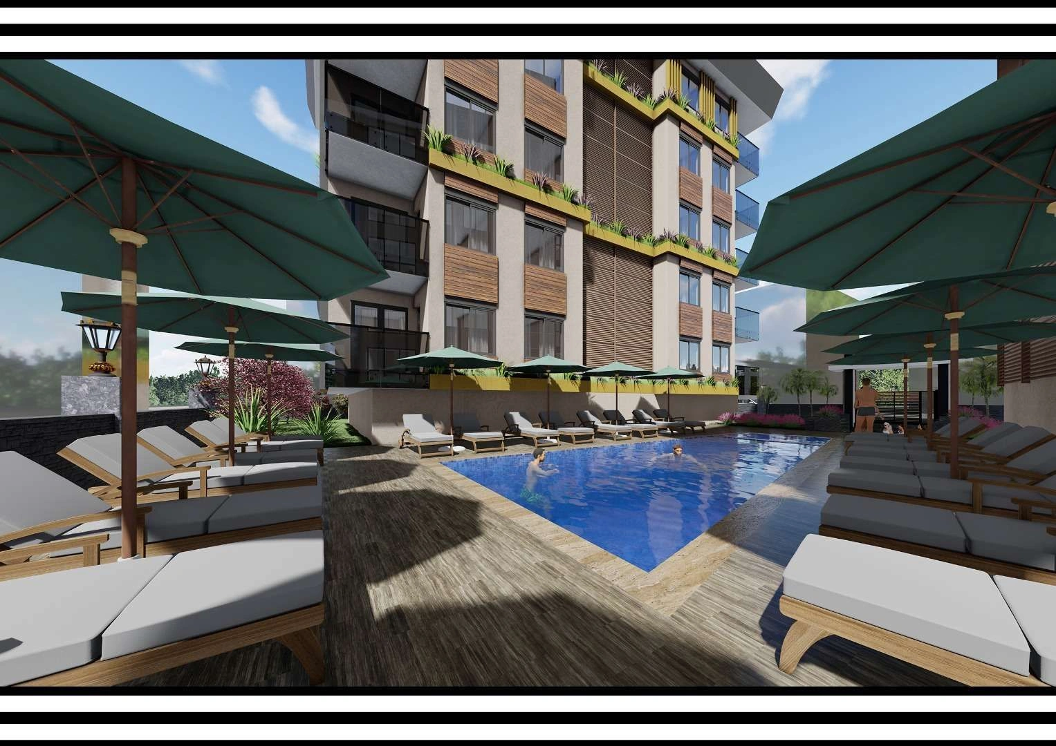 Private business class complex Alanya city of Turkey