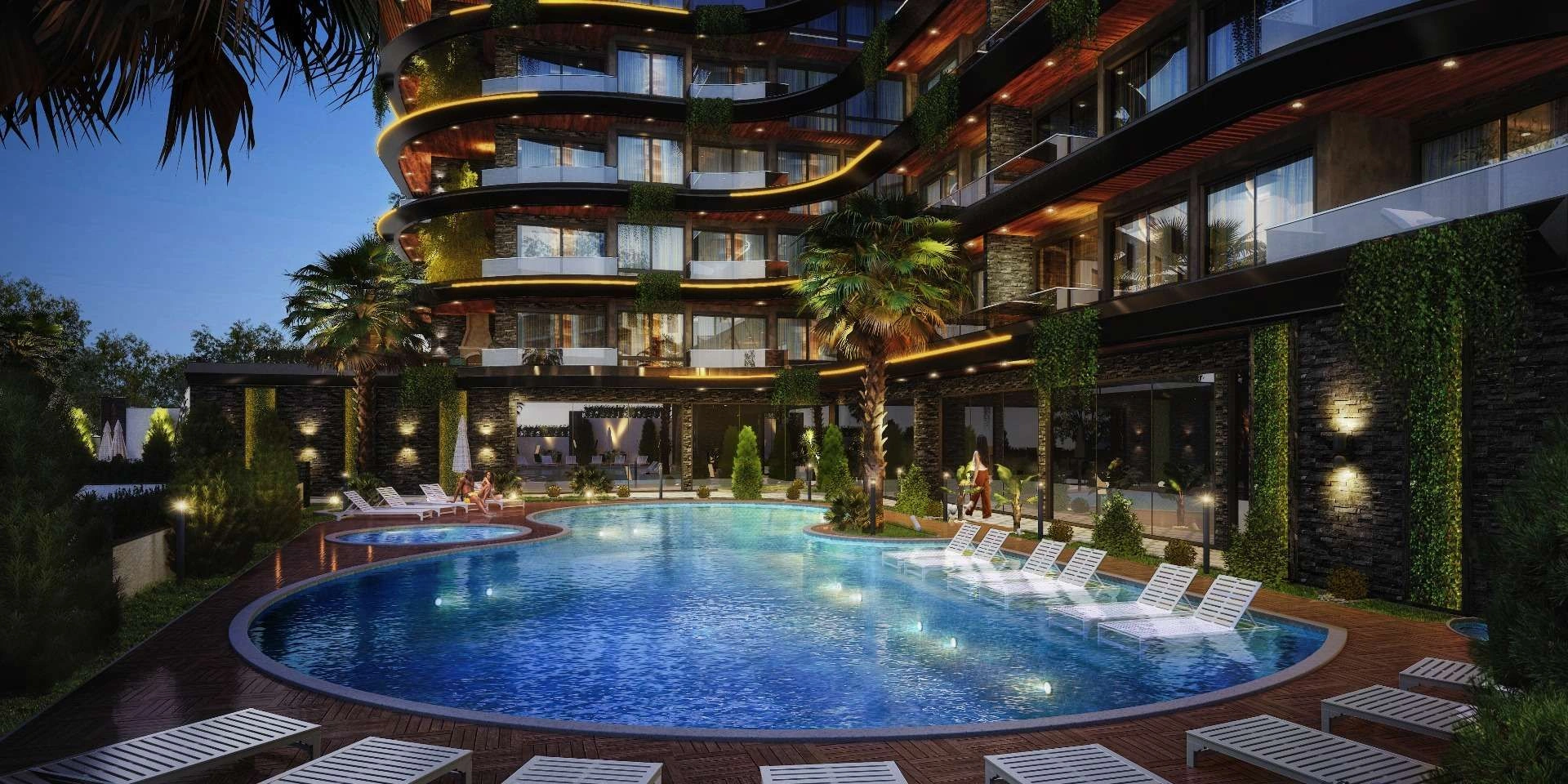 Unique project near the beach in Kestel area of Alanya