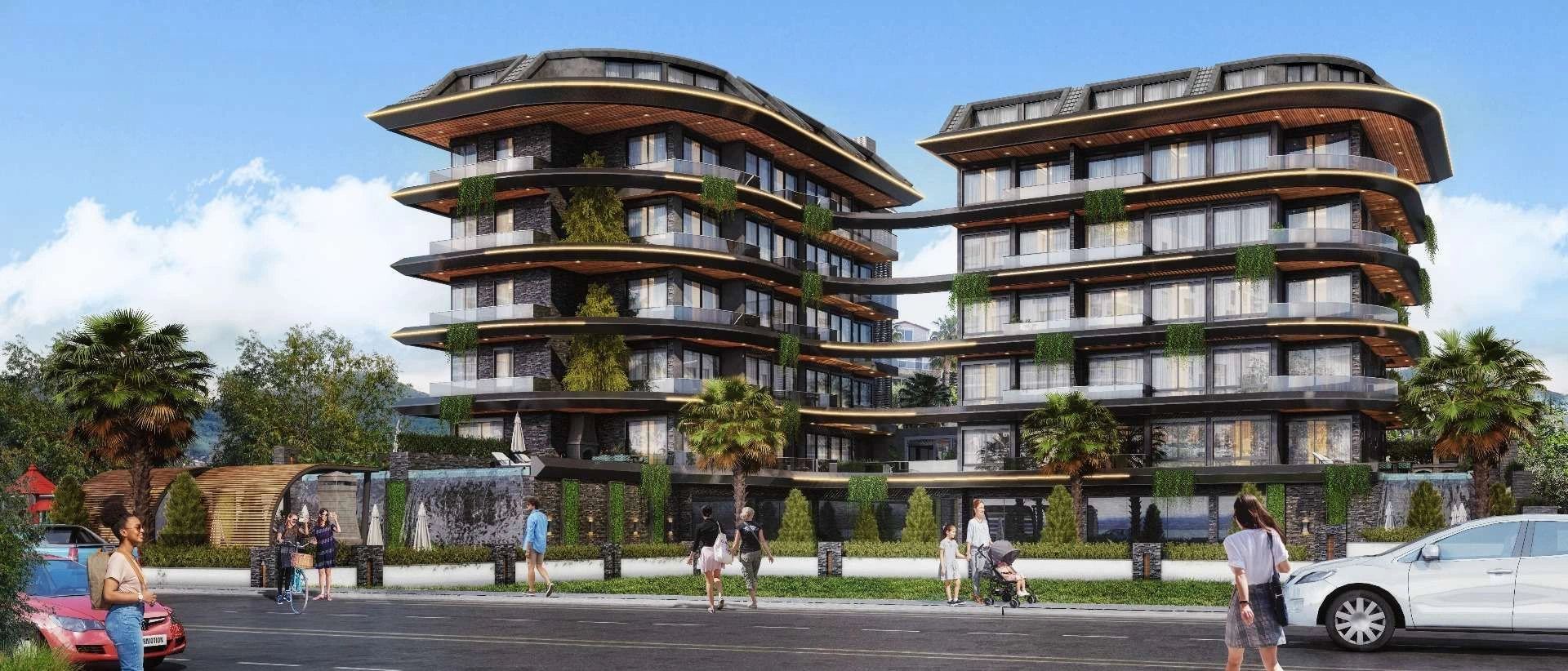 Unique project near the beach in Kestel area of Alanya