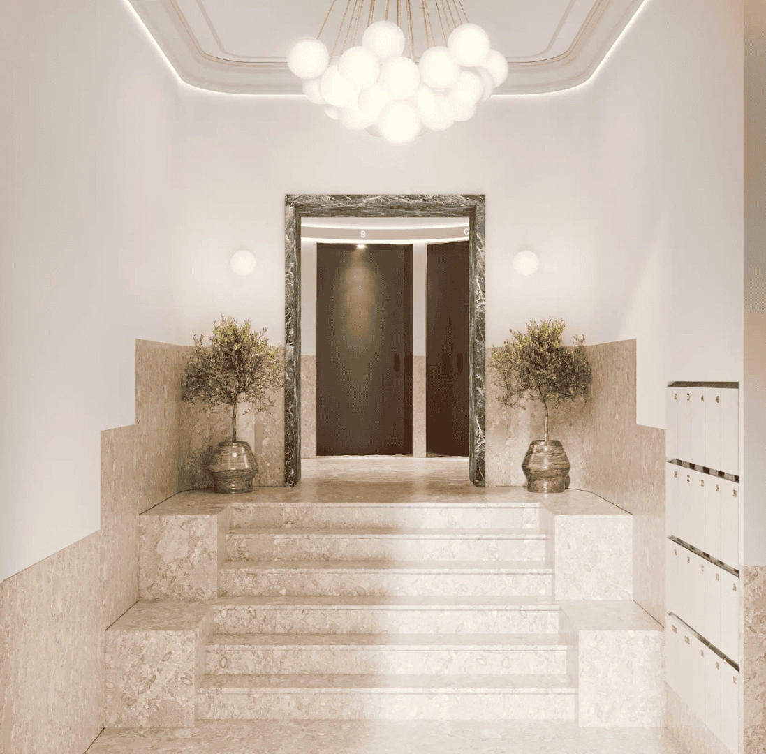 3+1 penthouse located next to a busy avenue