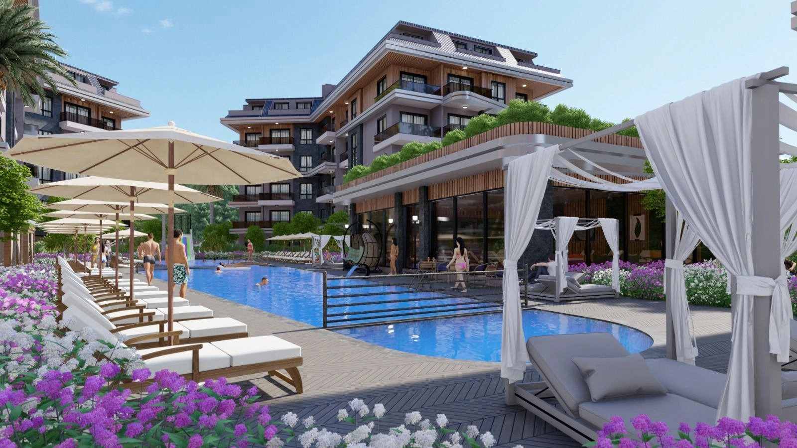 Nuevo complejo residencial en una zona prestigiosa de Alanya