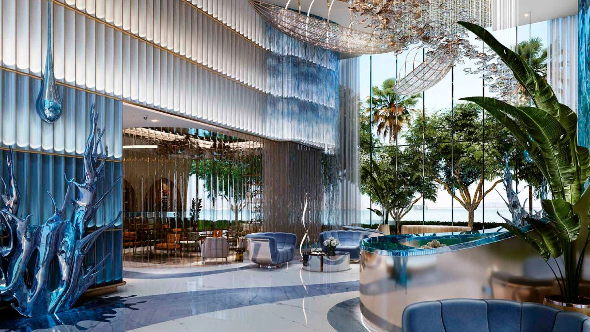 Elite residential complex in the Dubai Maritime City area