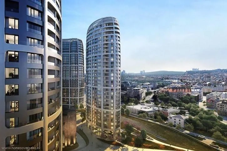 查看位于布拉迪斯拉发的高端综合体公寓