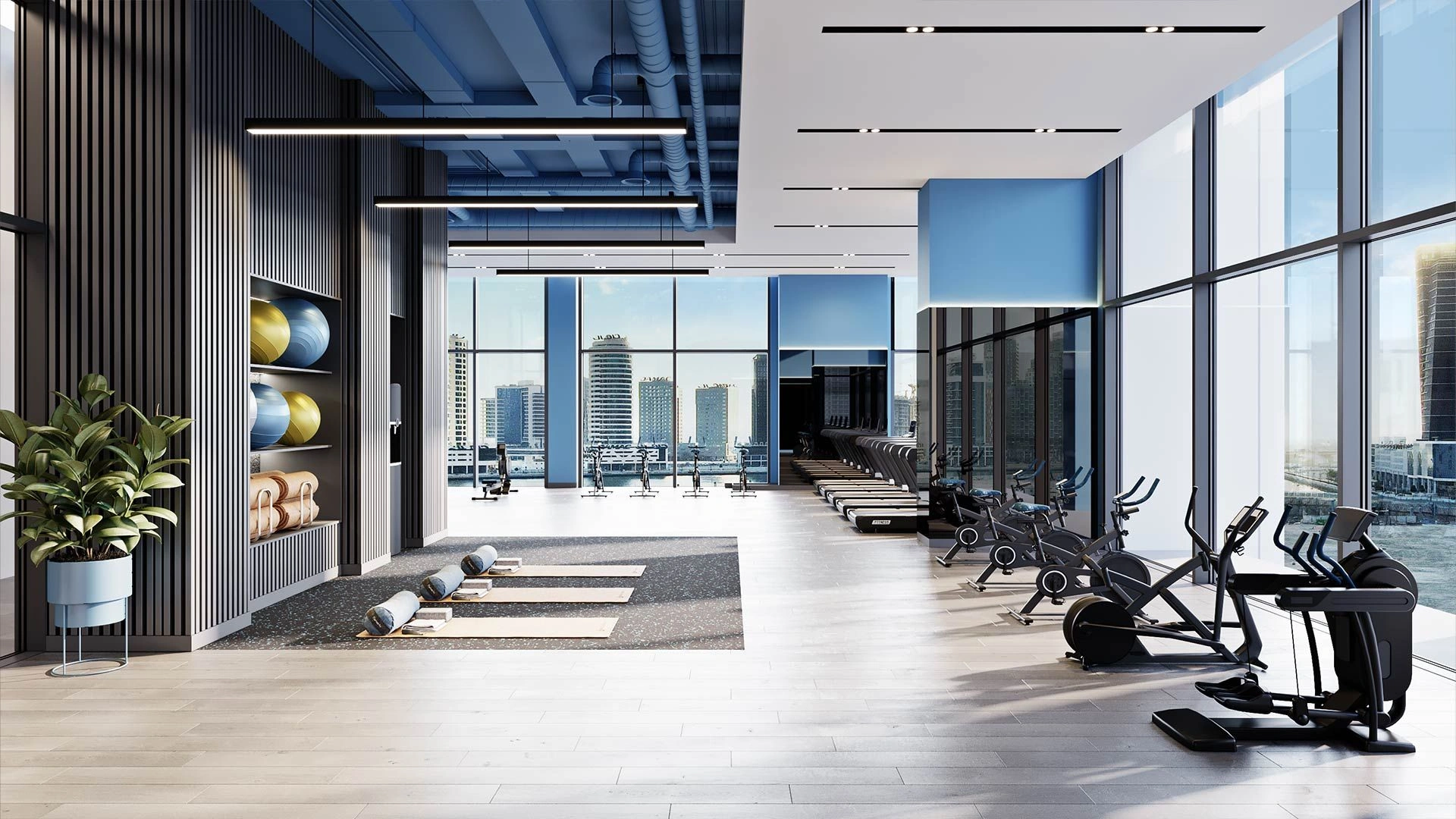 Premium complex of two 52-story skyscrapers