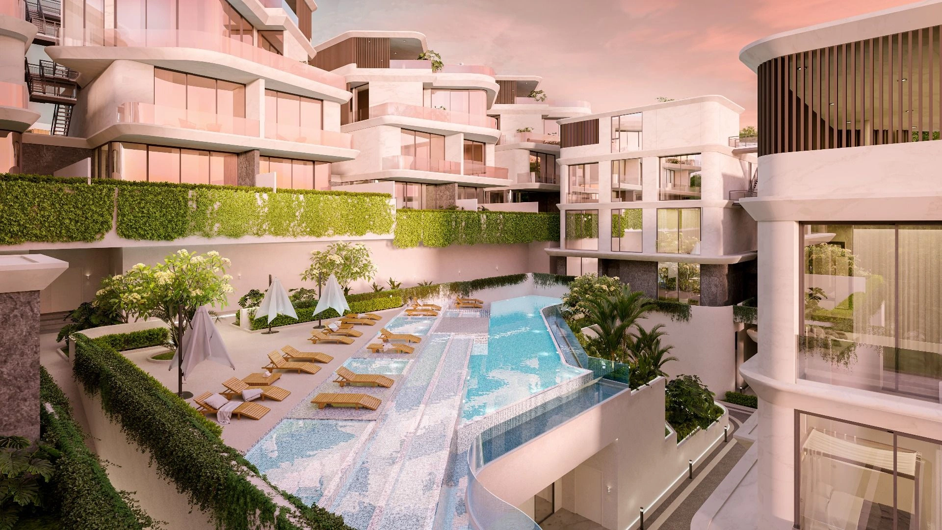 Residential complex in the Layan Beach