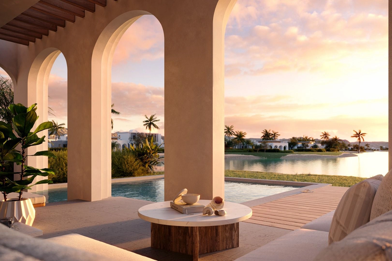 مجتمع منتجع في مدينة صلالة العمانية