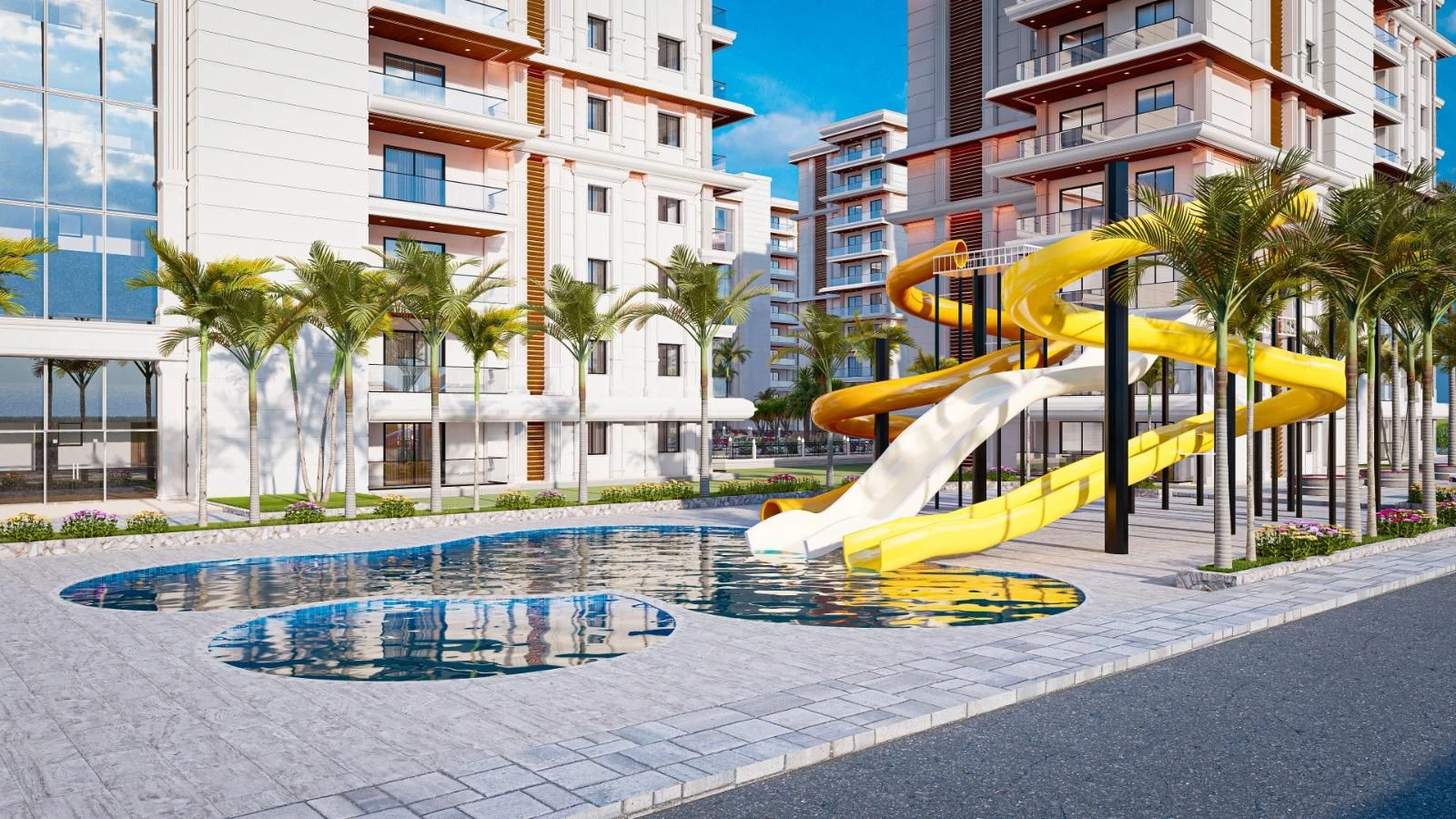 مجتمع در منطقه تفریحی اسکله در قبرس شمالی