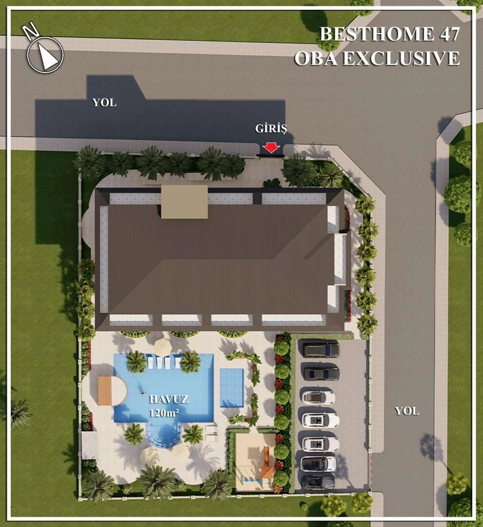 مجمع في ألانيا بعمارة عصرية