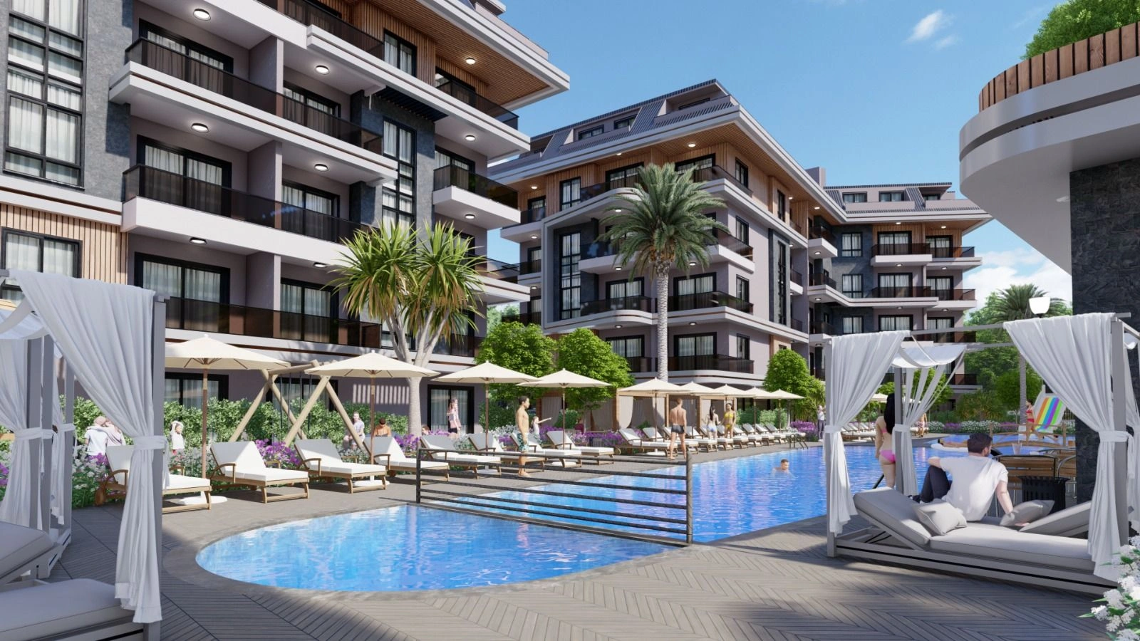 Nuevo complejo residencial en una zona prestigiosa de Alanya