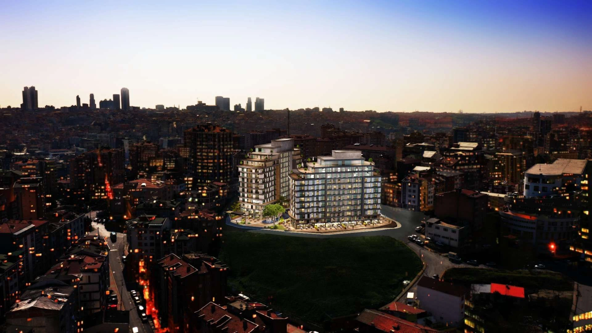 Modern residential complex in Kyagitan district of Istanbul