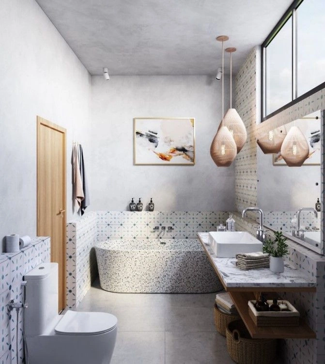 उबुद में धान के खेतों का नज़ारा देने वाली विला