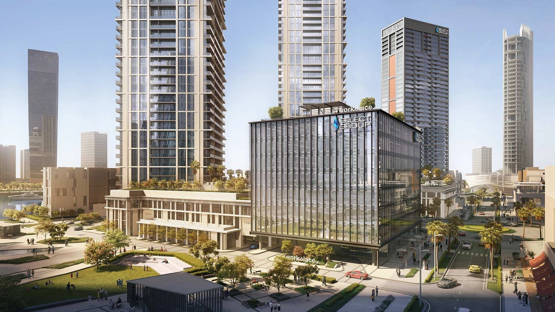 Premium complex of two 52-story skyscrapers