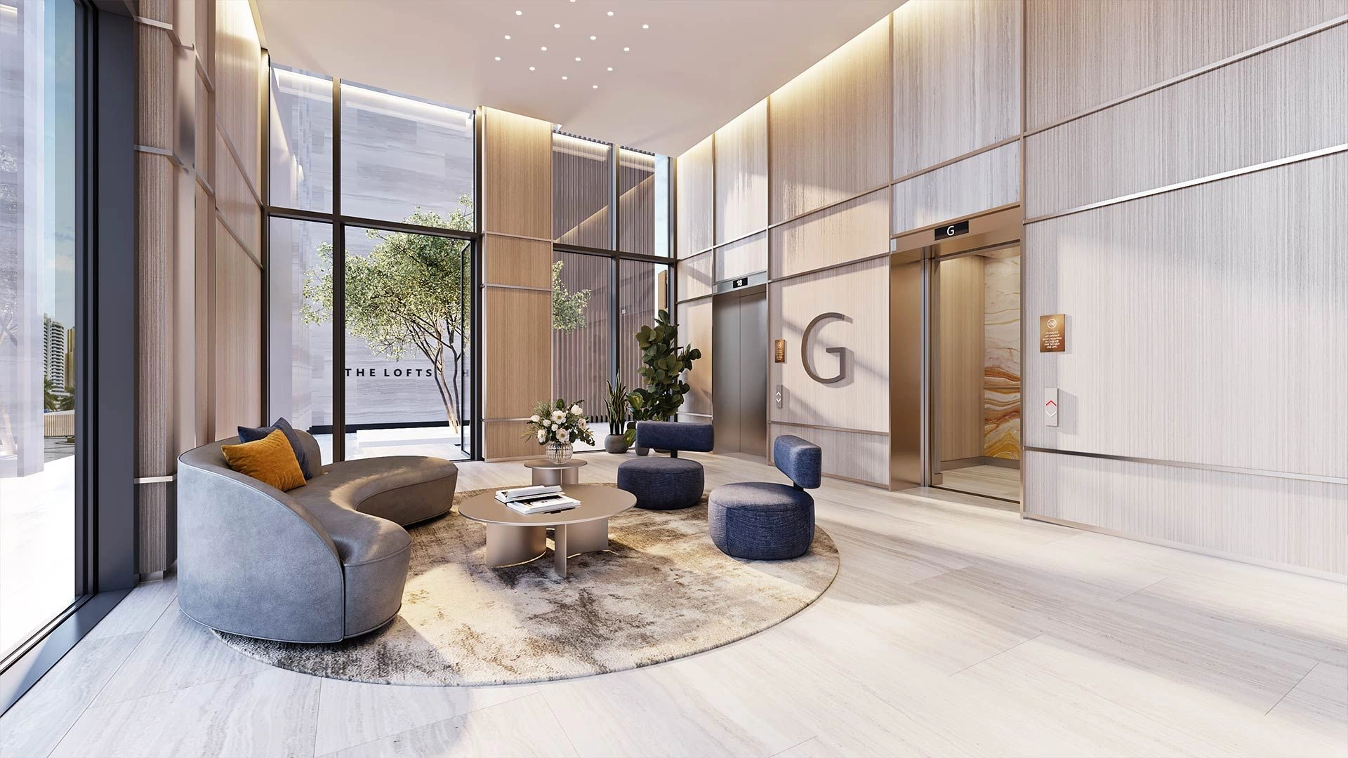 Premium complex of two 52-story skyscrapers