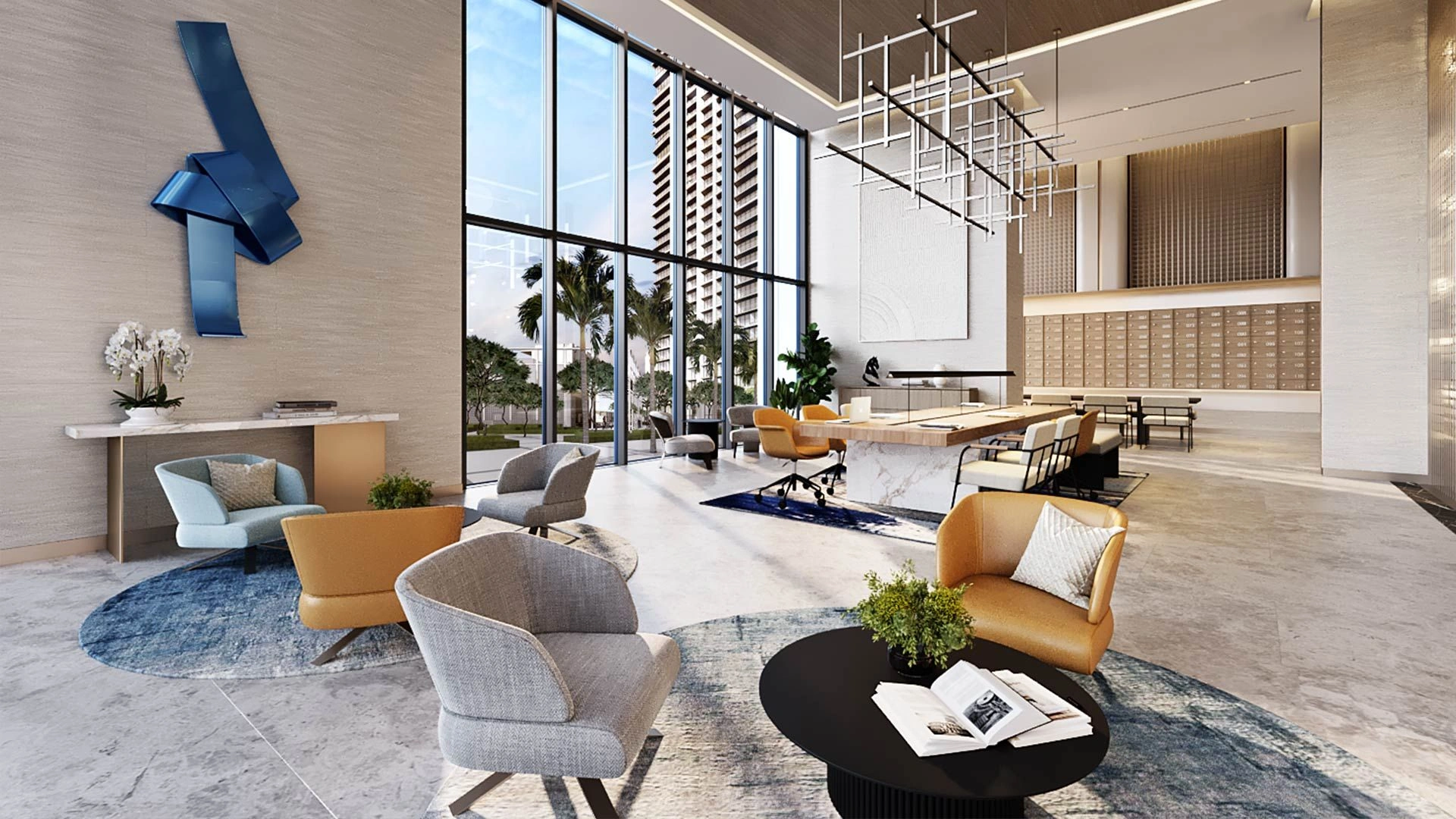 Premium complex of two 52-story skyscrapers