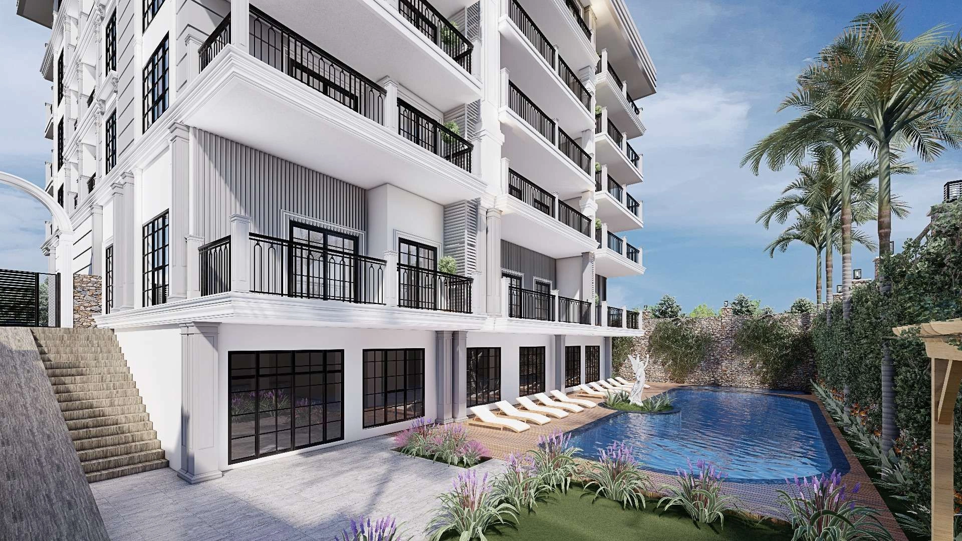 مجموعه مسکونی ۱۰۰ متر از دریای مدیترانه