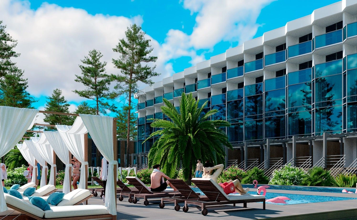 Complejo hotelero a 15 minutos del mar