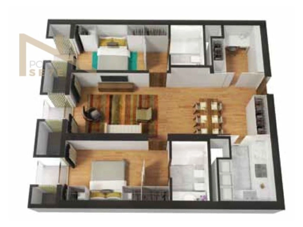 Modern apartment 95 m2 in Luanda, Angola