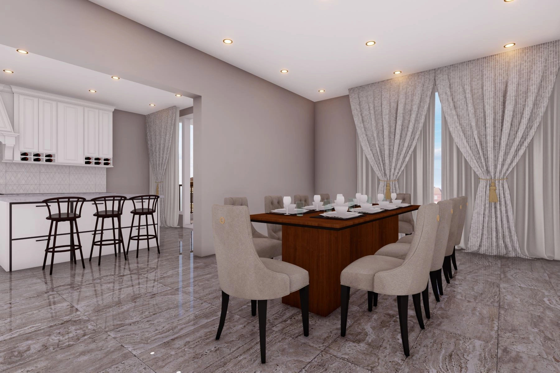 Spacious penthouse 320 m2 in Hamilton, Bermuda