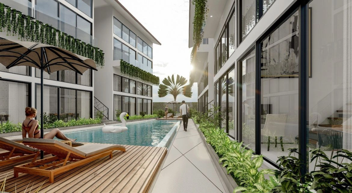 Ergonomic apartments in Canggu