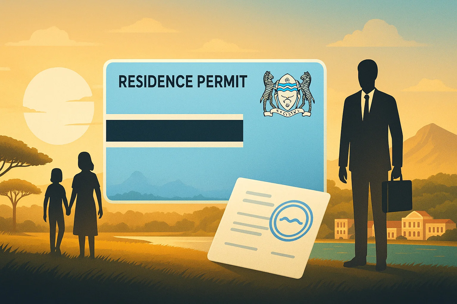 Botswana residence 2026 — work, permits & family routes