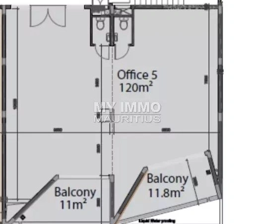 Escritório 120 m² em Grand Rivière Noire, Maurício