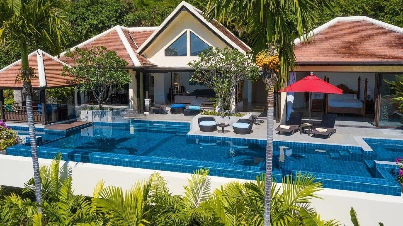 Resort-Boutique-Villa 4+1 mit Meerblick, Phuket