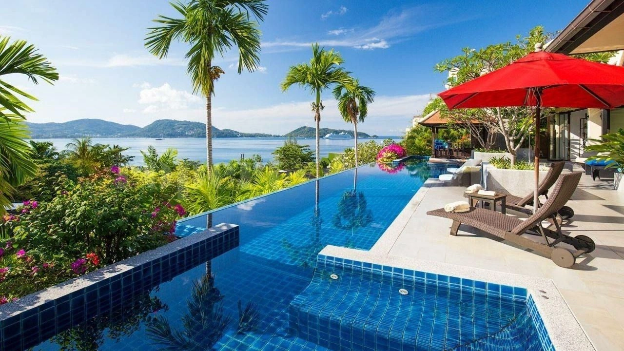 Resort-Boutique-Villa 4+1 mit Meerblick, Phuket