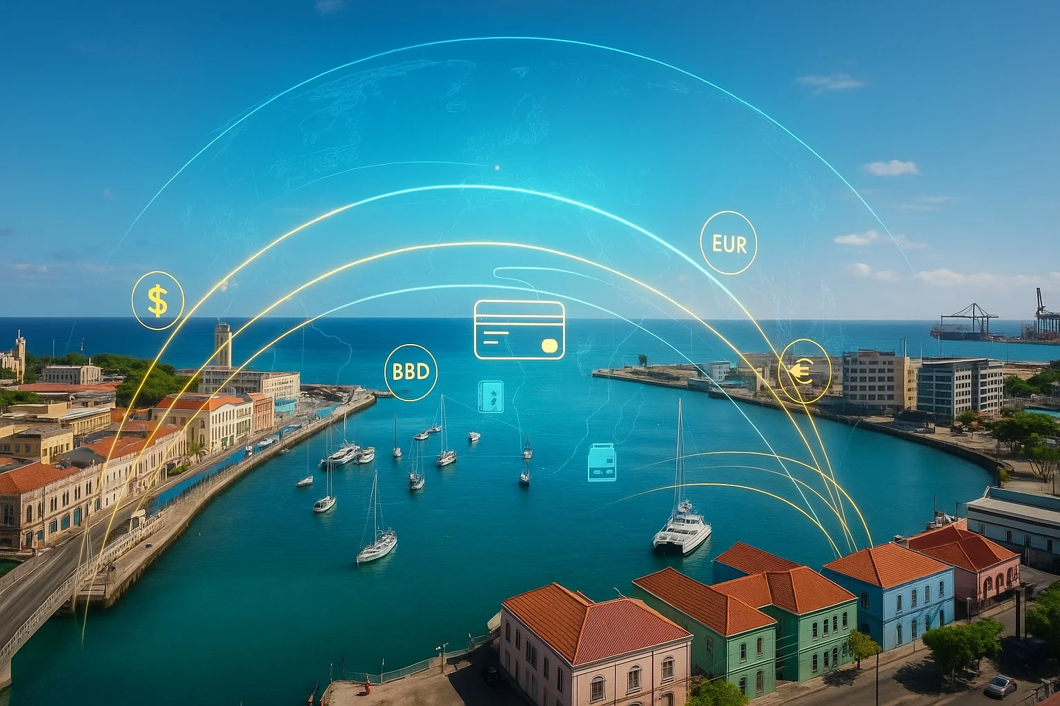 在巴巴多斯购房 — 海外通过 USD/BBD 银行转账支付:费用与到账时间