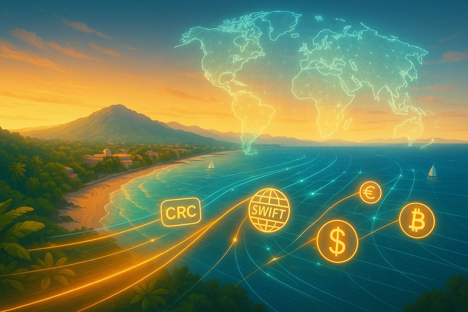 پرداخت برای املاک در کاستاریکا از خارج — انتقال بانکی USD/CRC