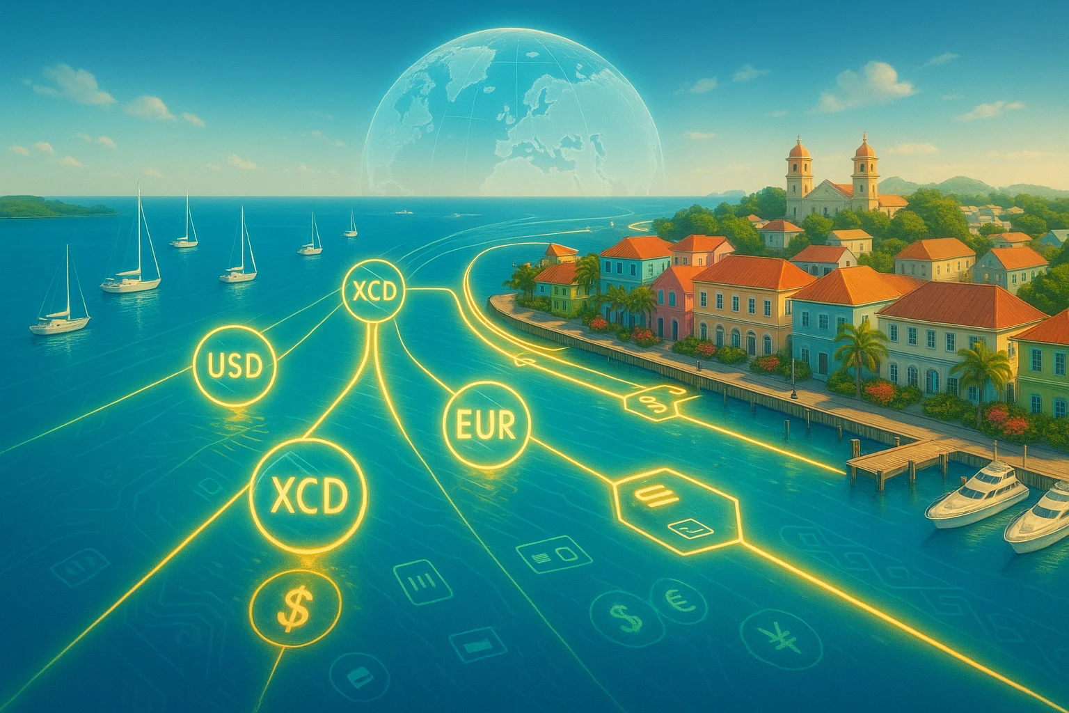 Geld nach Antigua und Barbuda senden — USD/EUR zu XCD, Kurzleitfaden