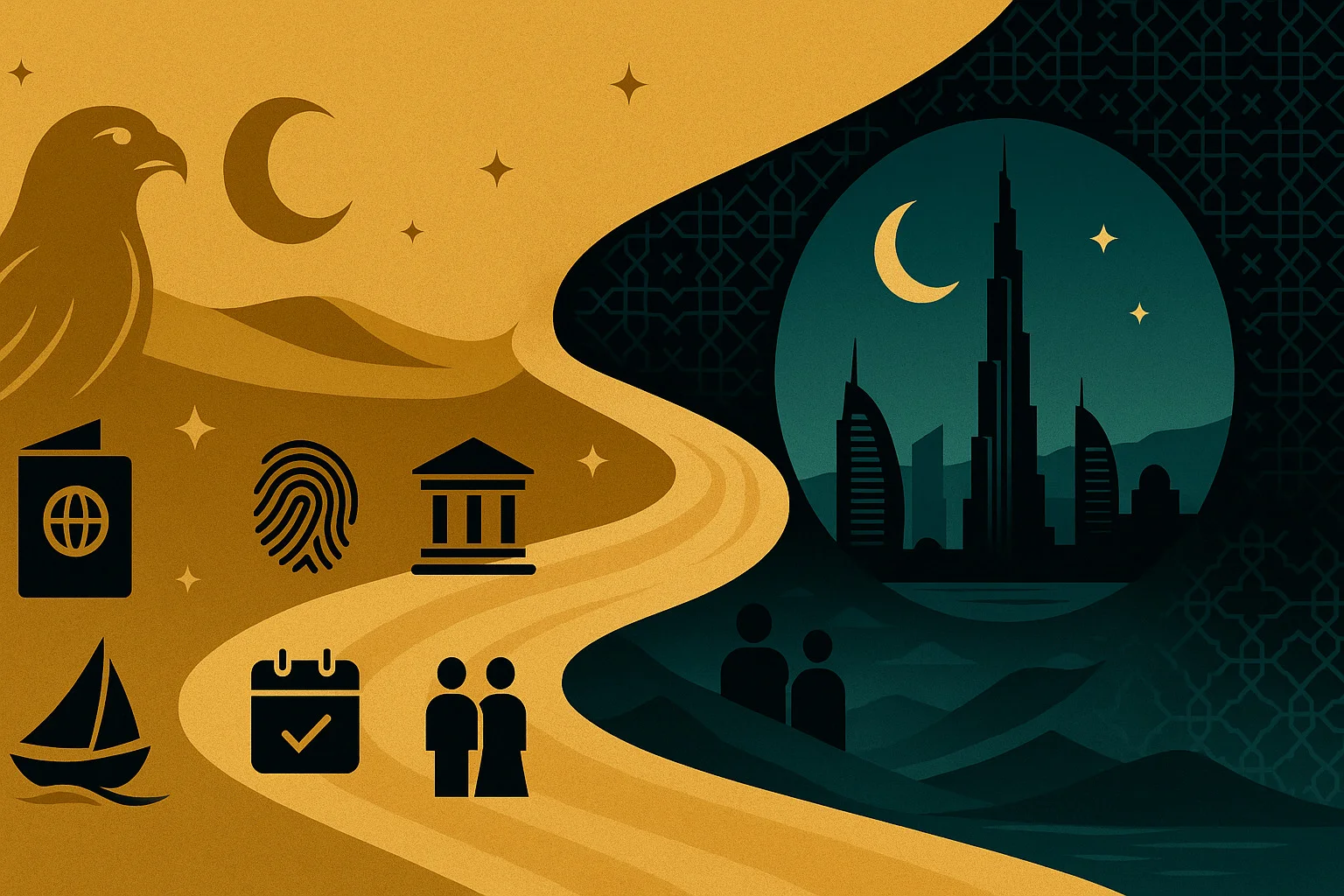 UAEの在留を2025年に取得する方法 — ゴールデンビザ、在留許可、更新ガイド