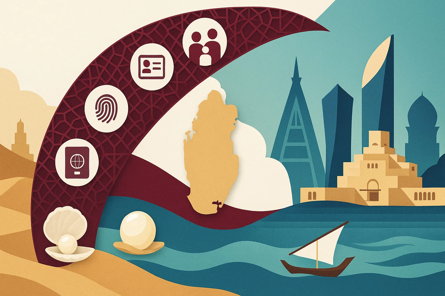 كيفية الحصول على الإقامة في قطر 2025 — تصاريح وتجديدات العمل والعائلة