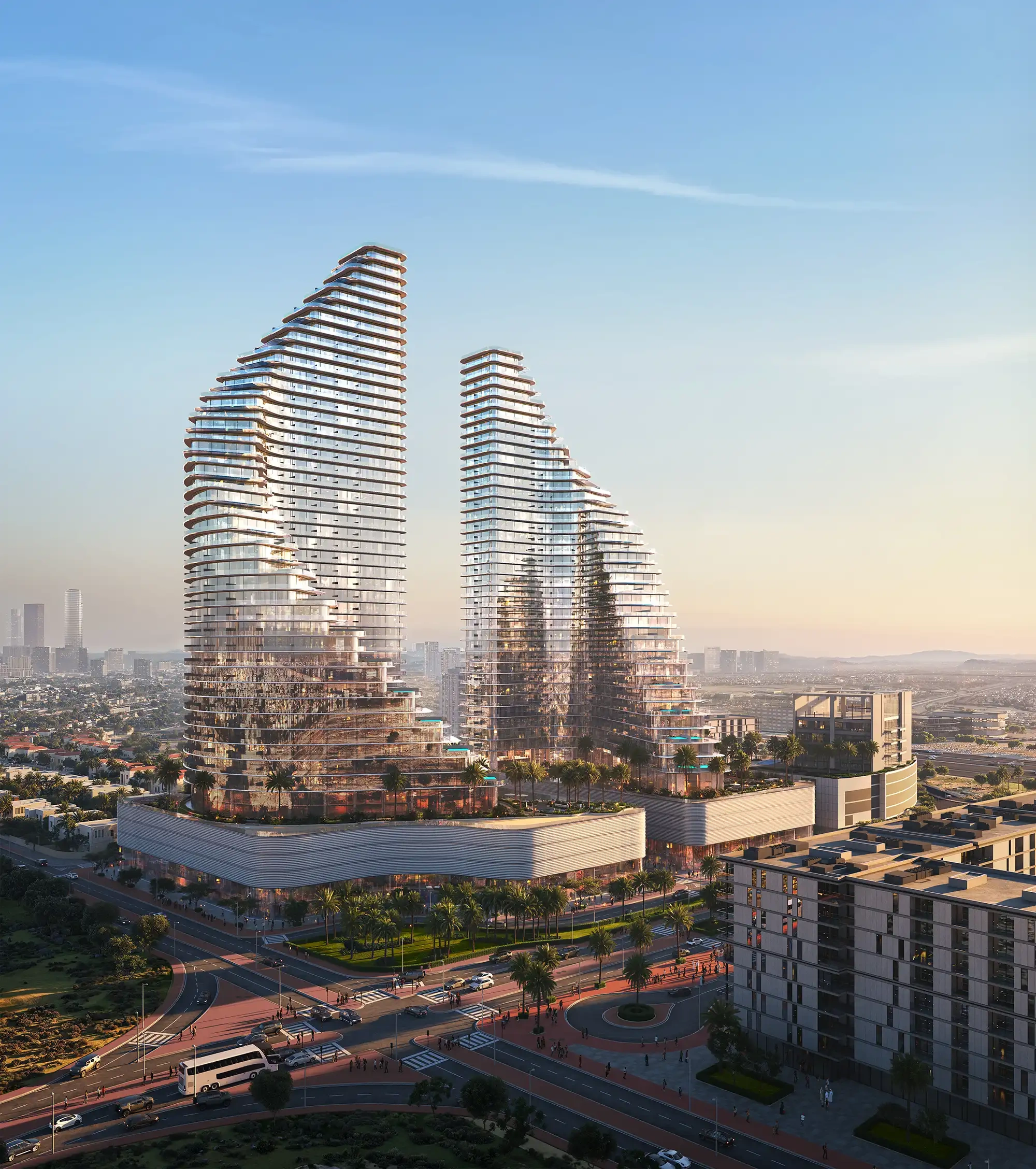 दुबई, संयुक्त अरब अमीरात में विशाल अपार्टमेंट