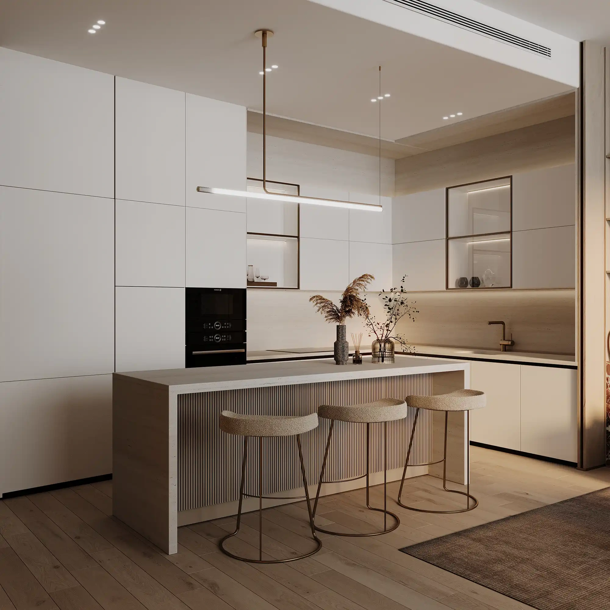 दुबई, संयुक्त अरब अमीरात में विशाल अपार्टमेंट